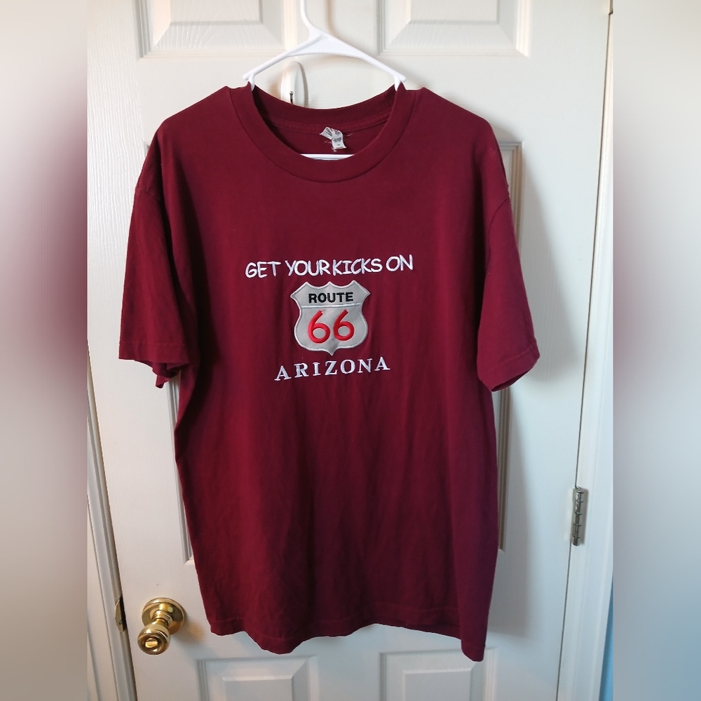 Route 66 Arizona Maroon Graphic Tee
